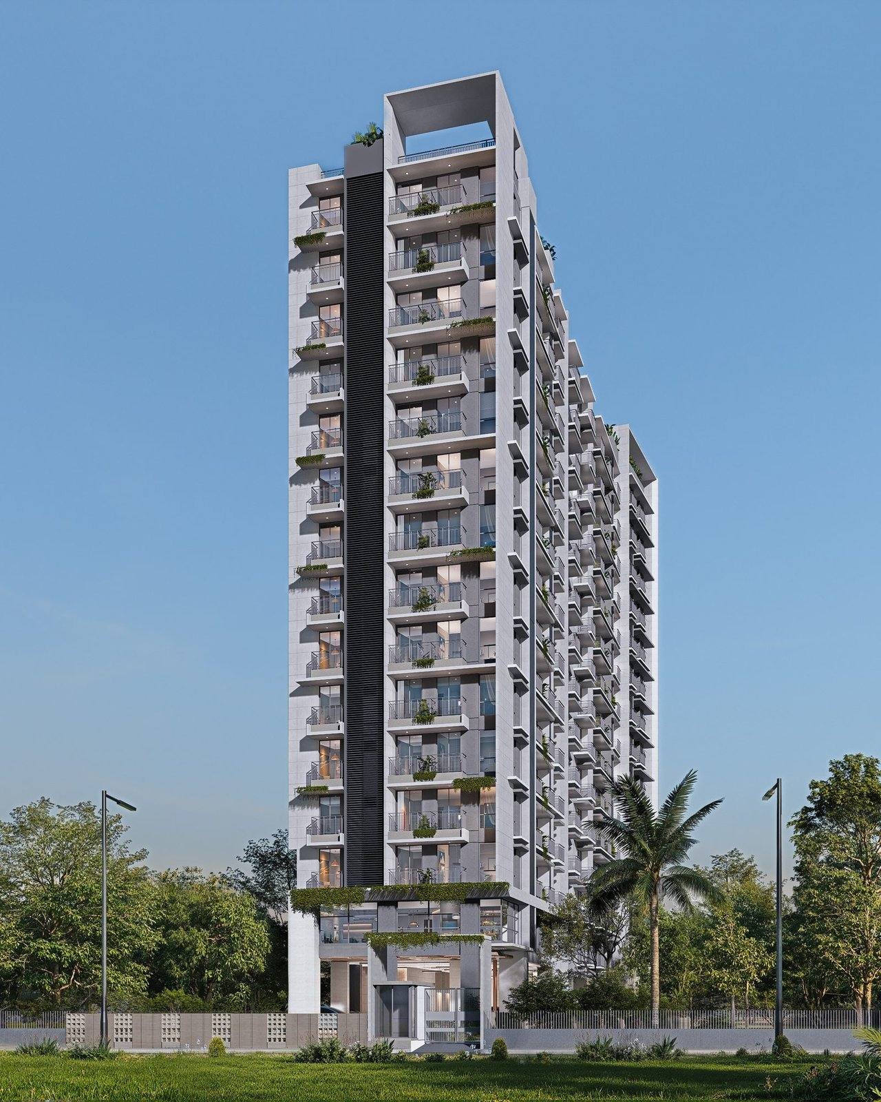 Nemcon A. Ahmed, Manda — 16 storied, full building view